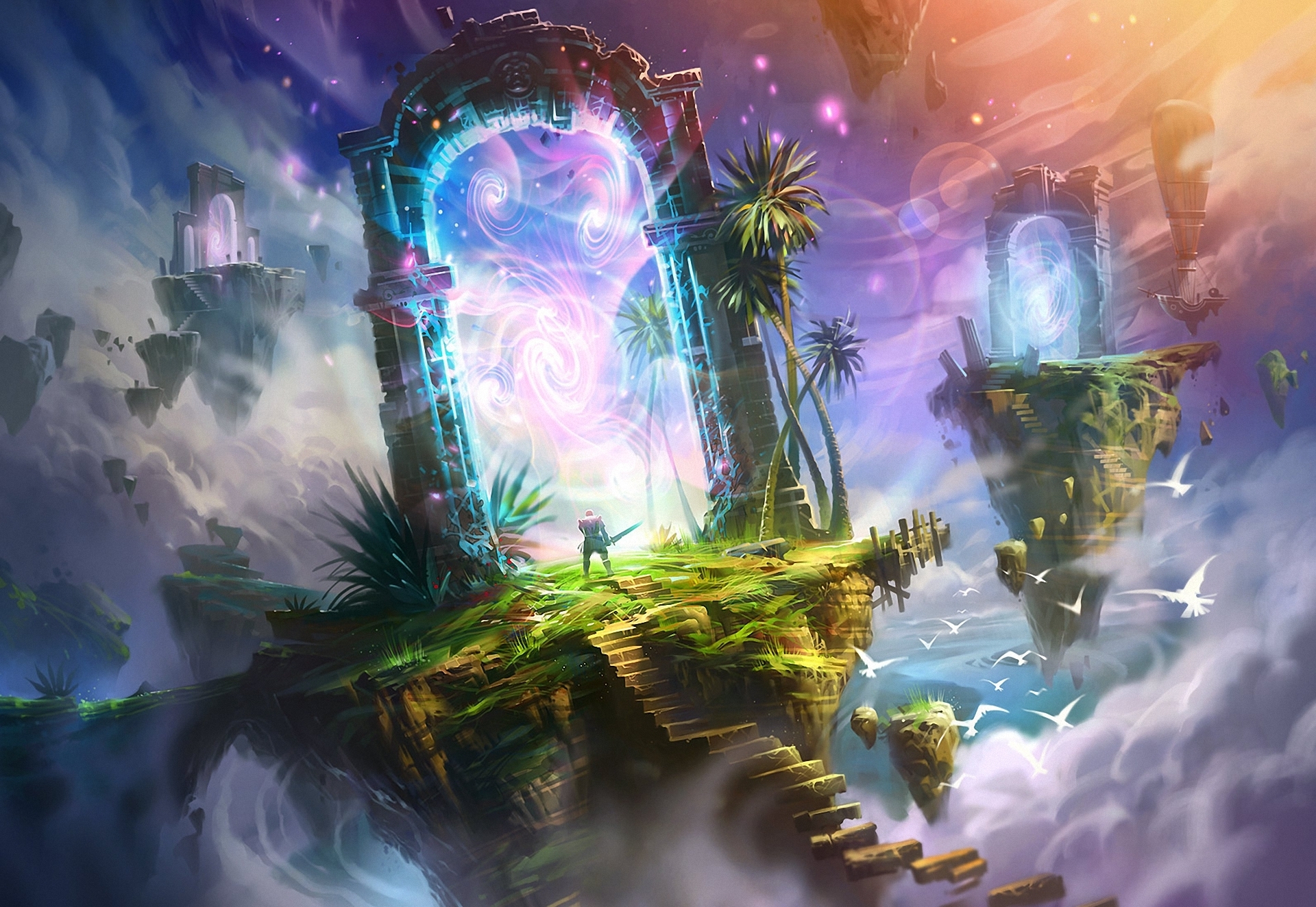 Fantastic World Portal Magical F Wallpaper Background