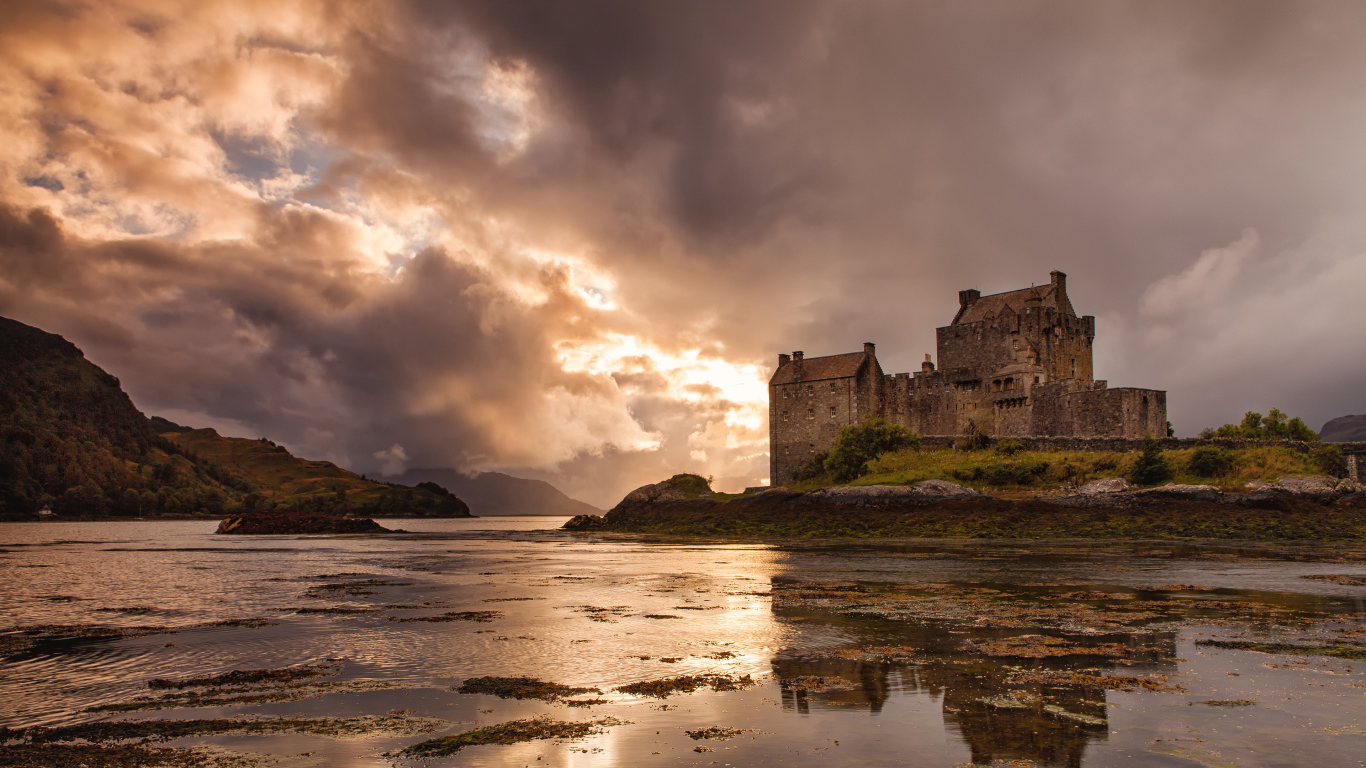 Eilean Donan Castle Scotland Desktop Wallpaper