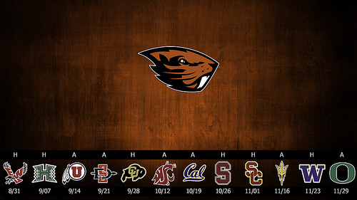 Oregon State Beavers Schedule Posters College Spun