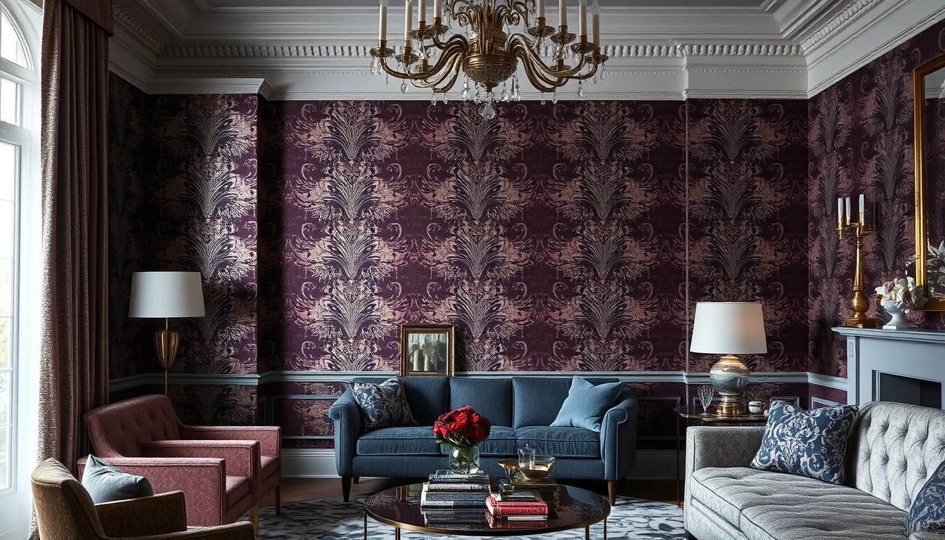 Shand Kydd Metallic Wallpaper