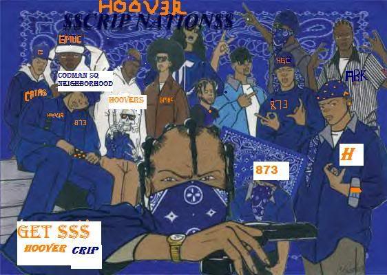 Hoover Crip Nation Graphics Code Ments