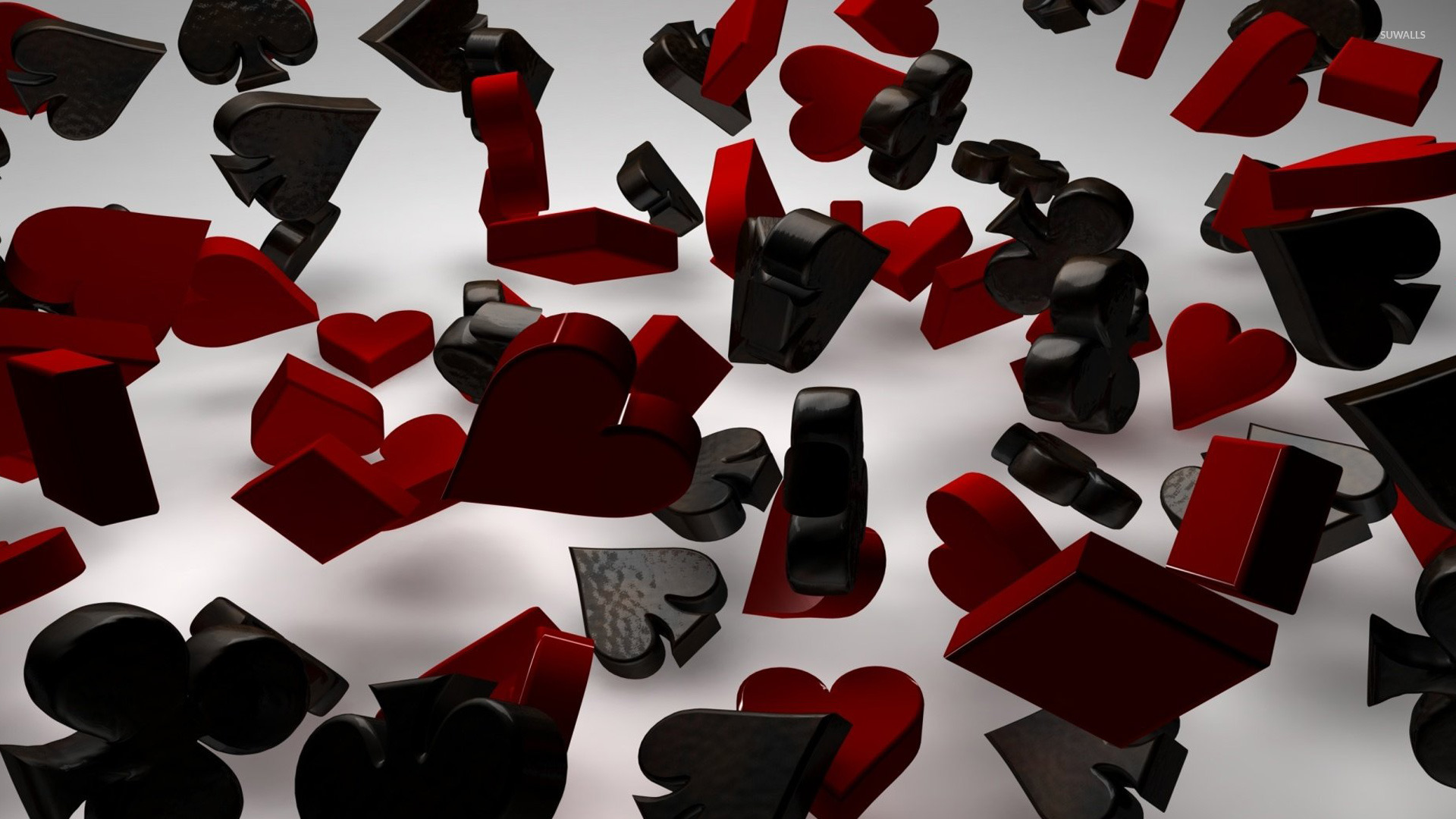 Playing Card Suits Wallpaper 3d