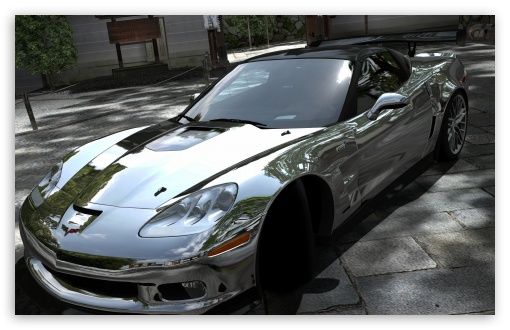 Corvette Zr1 Chrome HD Wallpaper For Wide Widescreen Whxga