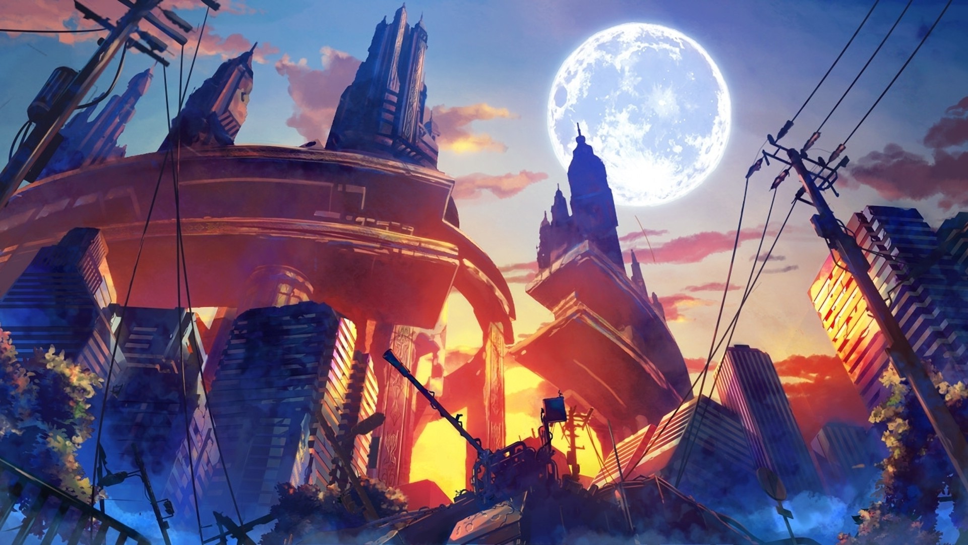 Fantasy Art Anime Destruction Artwork Wallpaper HD