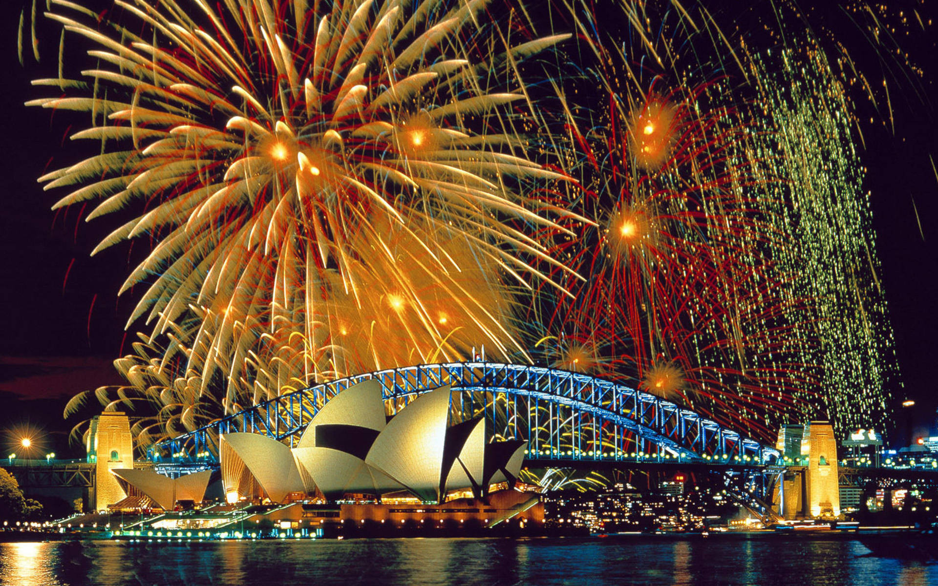 Sydney Australia City Wallpaper Fireworks
