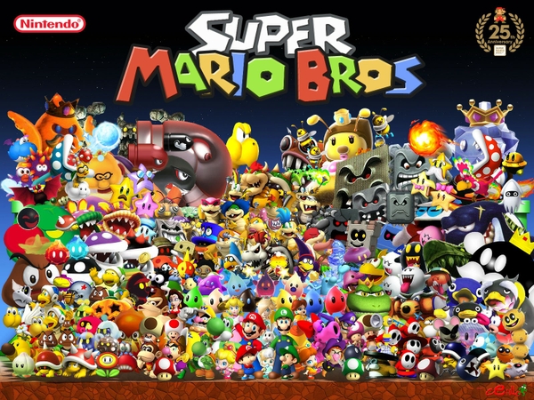 Bros Nintendo Mario Super Wallpaper