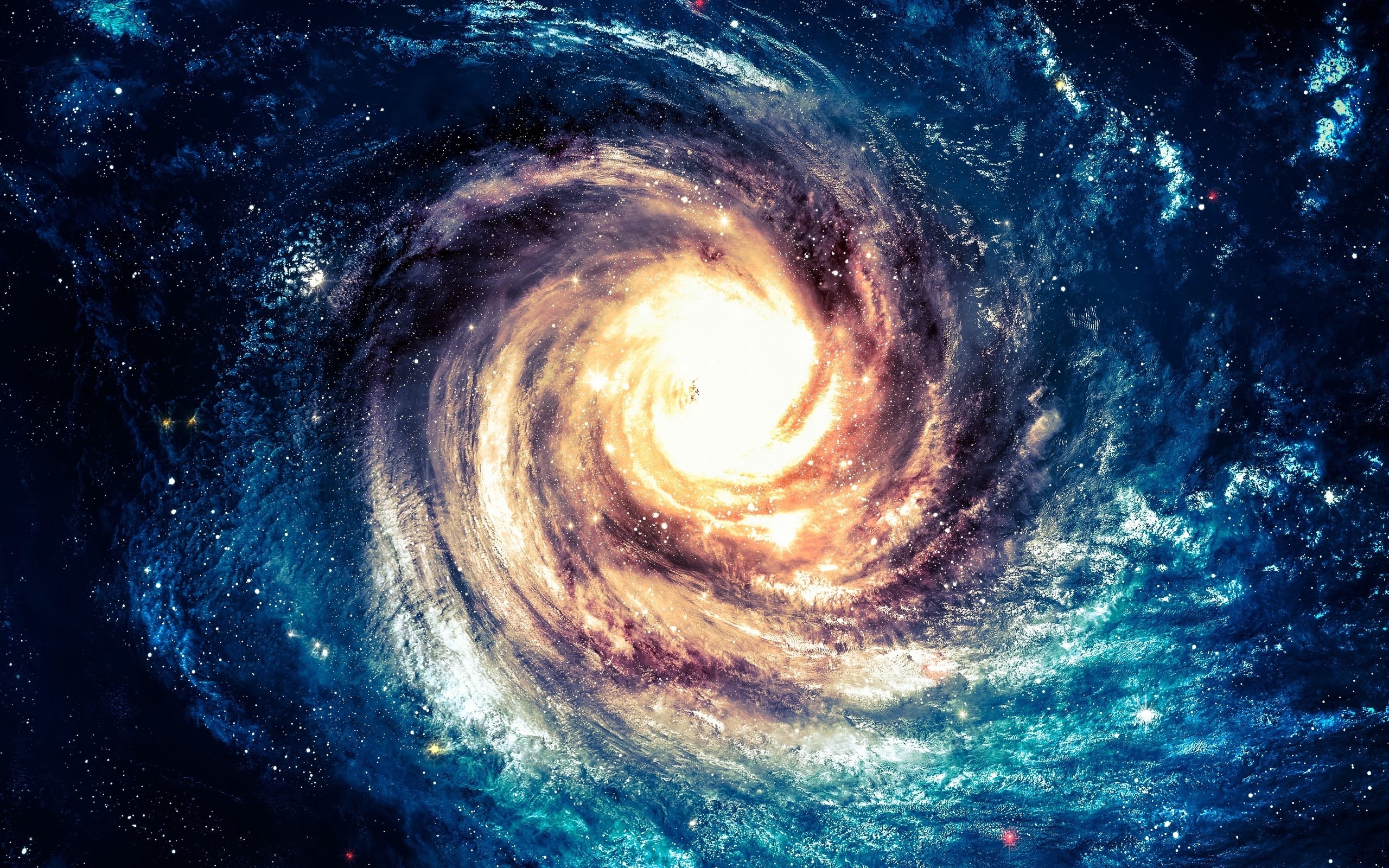 Andromeda Galaxy And Black Hole Wallpaper HD