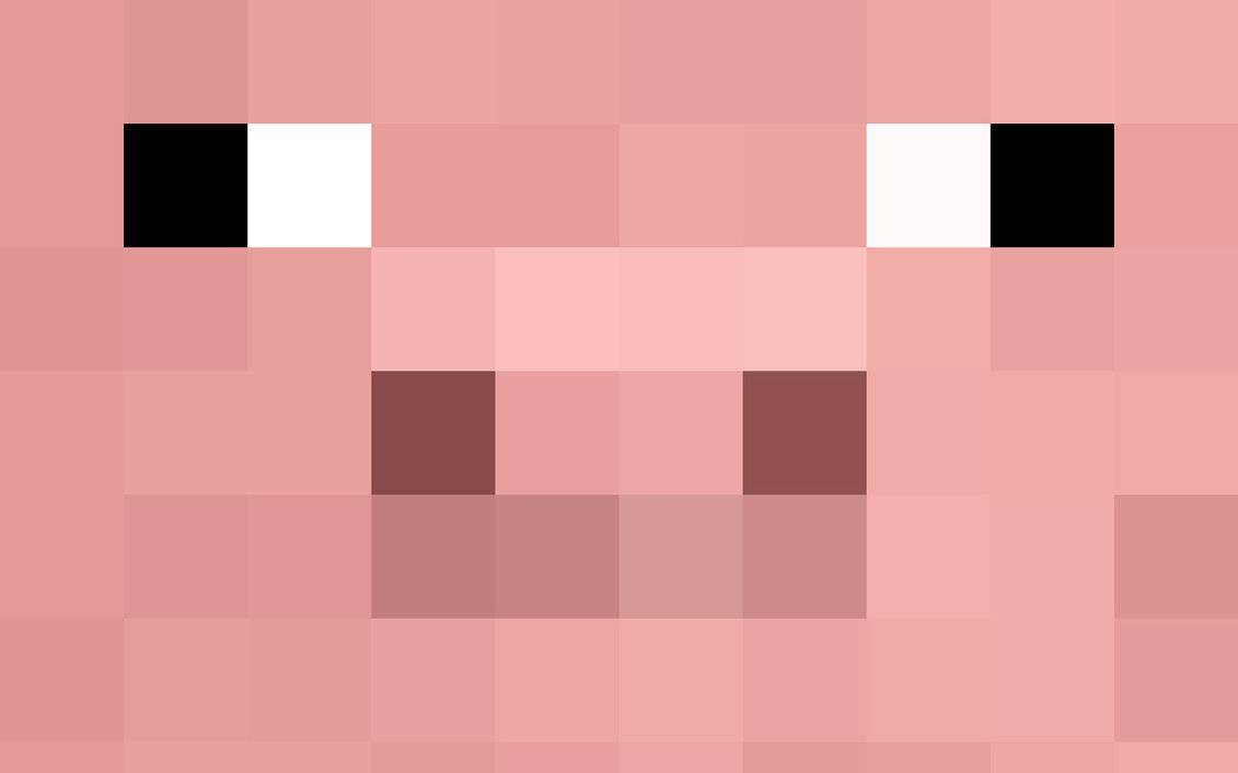 Pixelated Piggy Wallpaper Minecraft