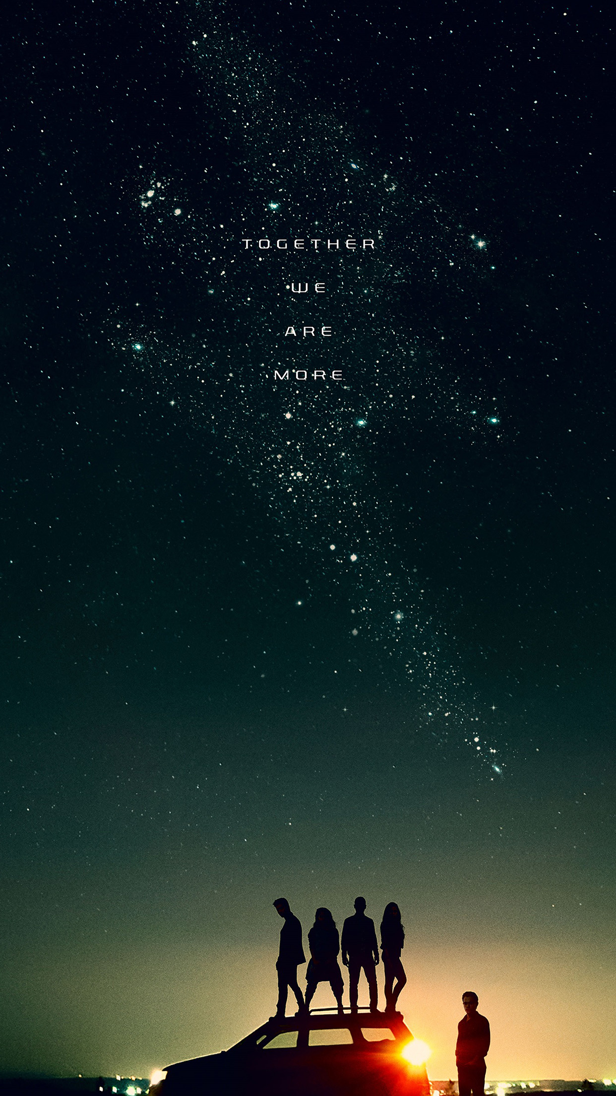 Film Power Rangers Start Sky Night Space Art Illustration Android