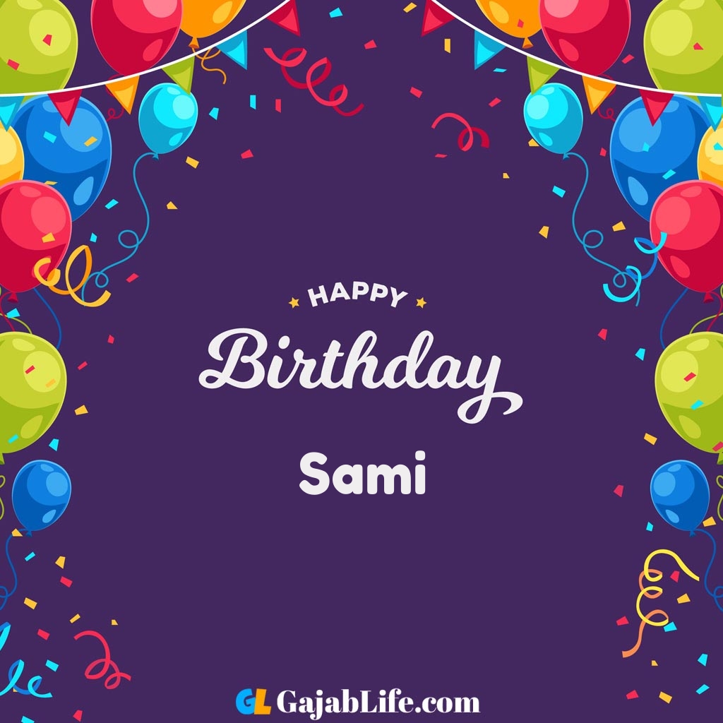 Sami Happy BirtHDay Wishes Image With Name August
