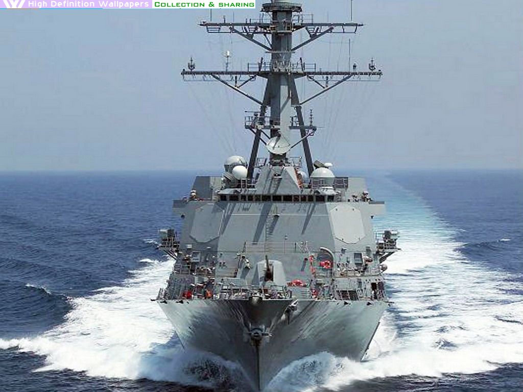Us Navy Arleigh Burke Class Guided Missile Destroyer Wallpaper