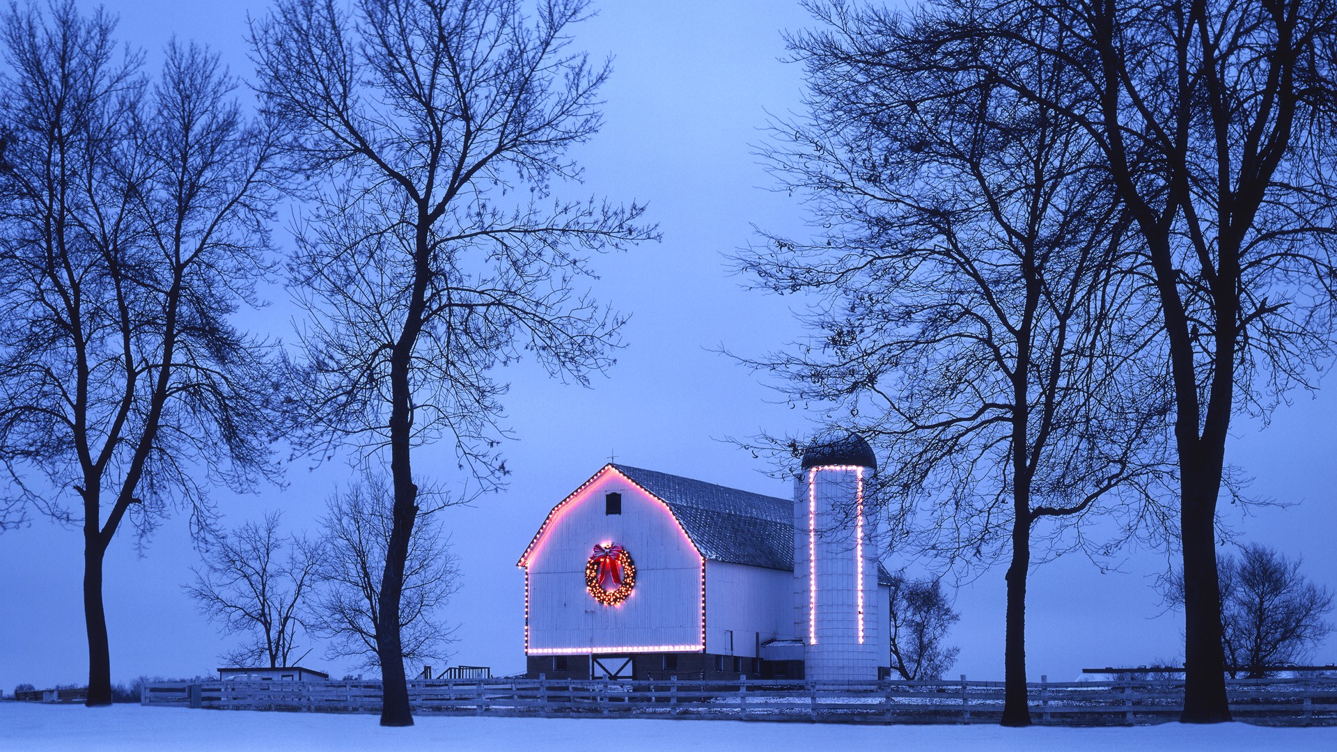 Country Christmas Wallpaper Wisconsin