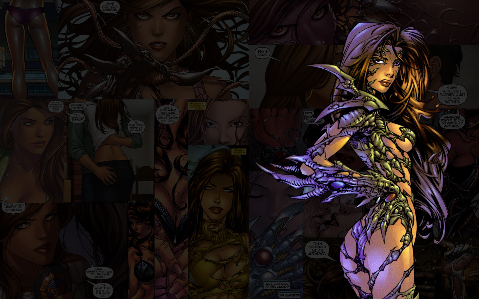  wallpaper books novels part of witchblade series of wallpapers 1680x1050
