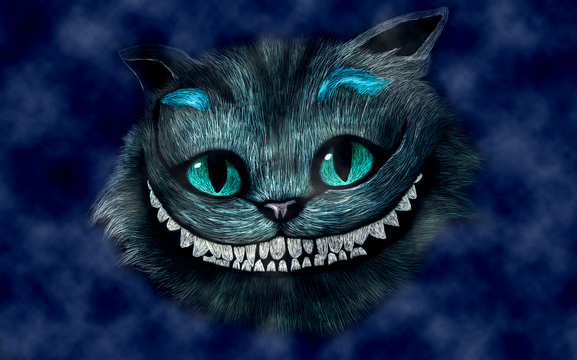 Cheshire Cat Head Red Smile Wallpaper Photos