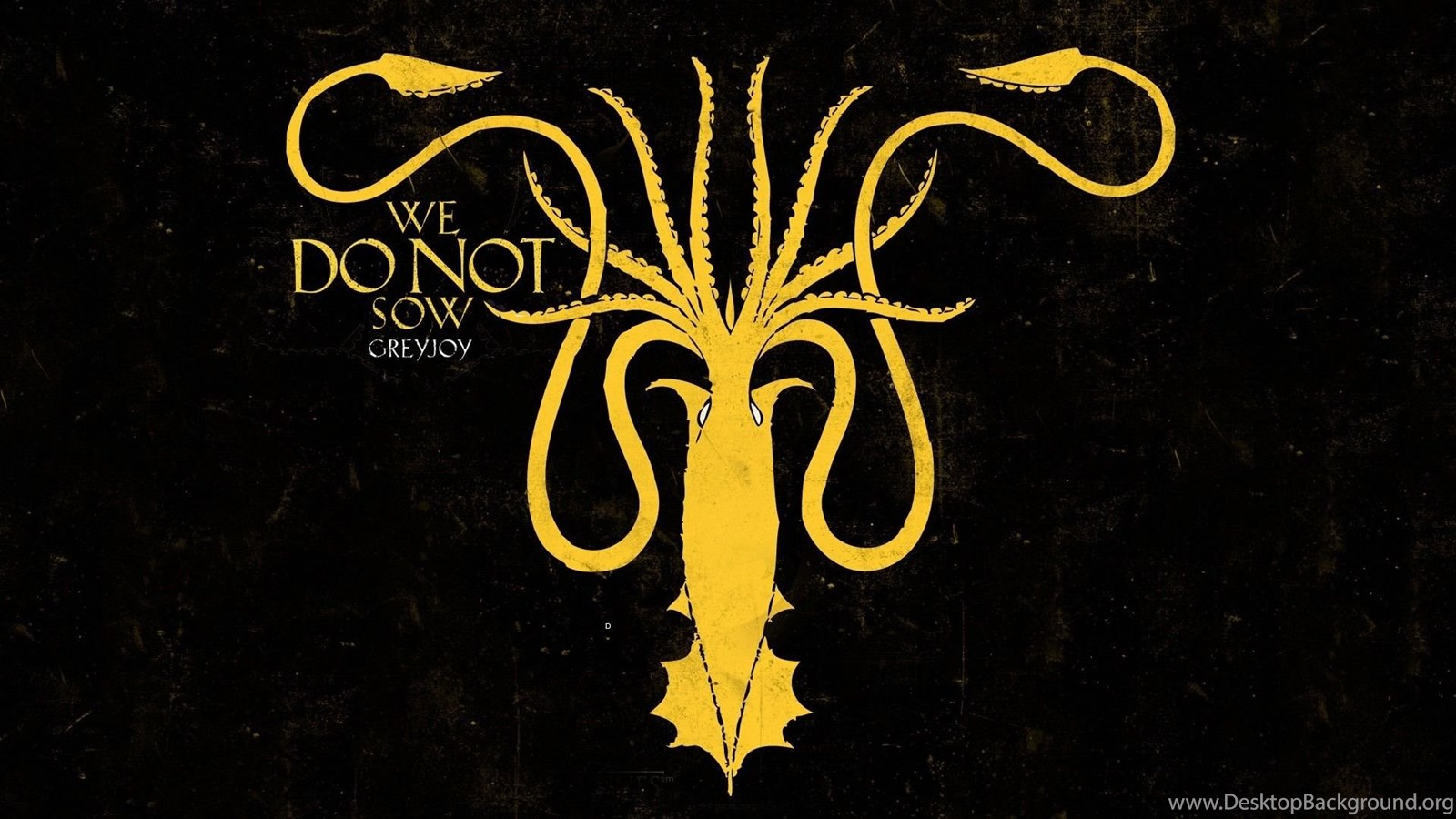 Game Of Thrones House Greyjoy Squid Wallpapers Desktop Background