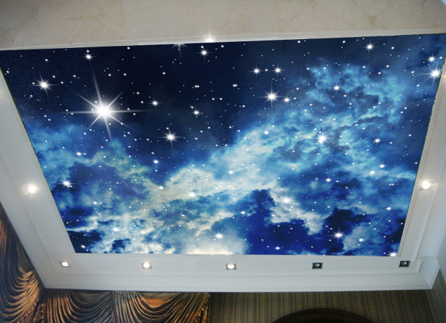 Ceiling Frescoed Ceilings Cosmic Dark Night Sky Star Wallpaper Jpg