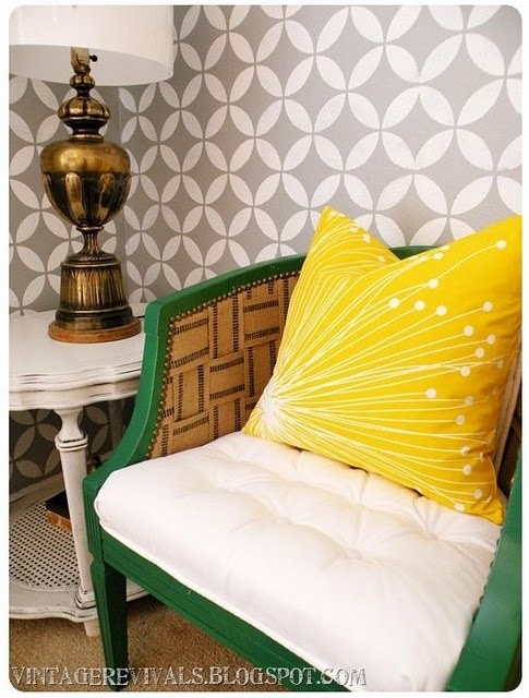 Love The Pillow And Wallpaper For Home