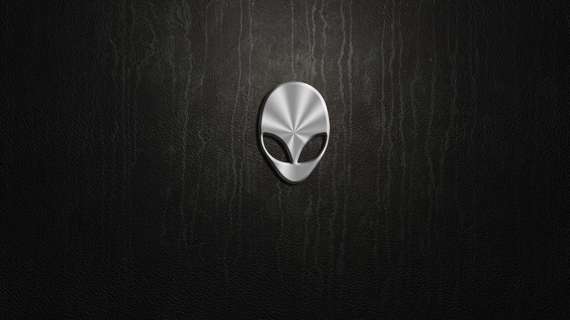 Puter Puters Alienware Logo Leather Texture Wallpaper