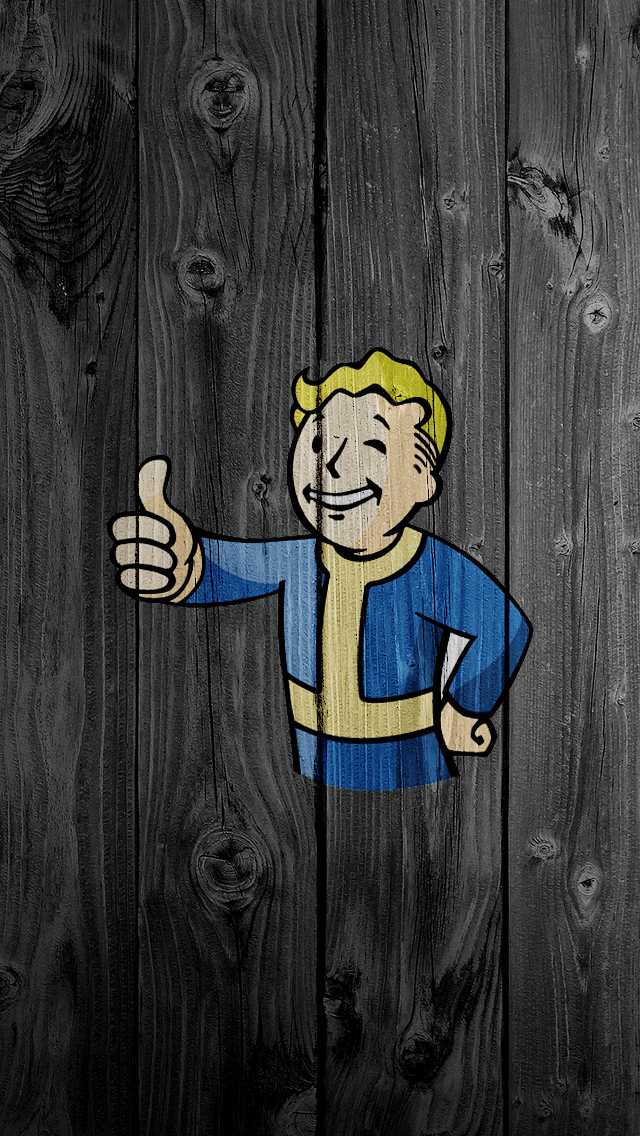 Fallout iPhone Wood Wallpaper Photo Album By Lunaoso