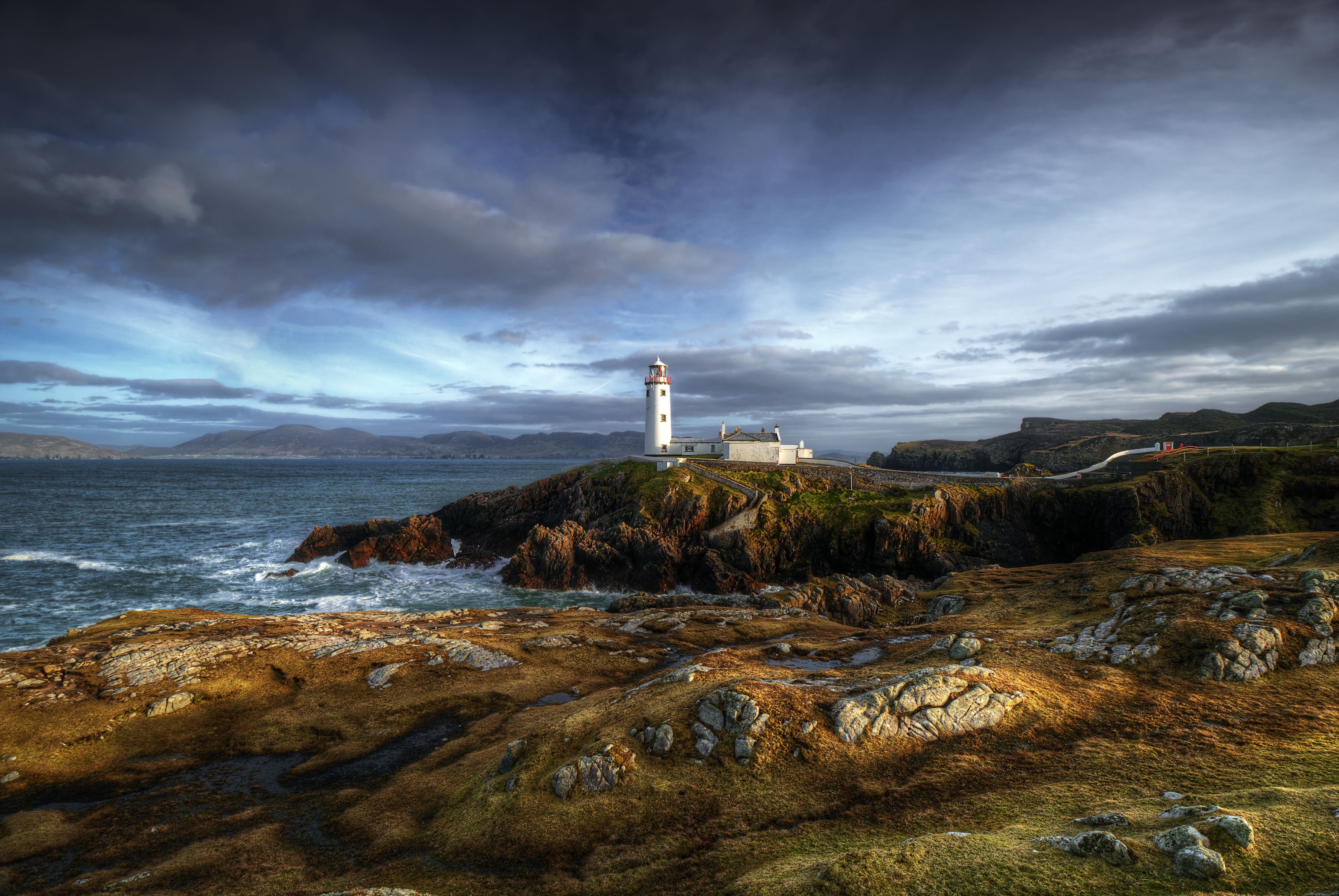 fanad Head County Donegal Ireland Lighthouse Sea Ocean