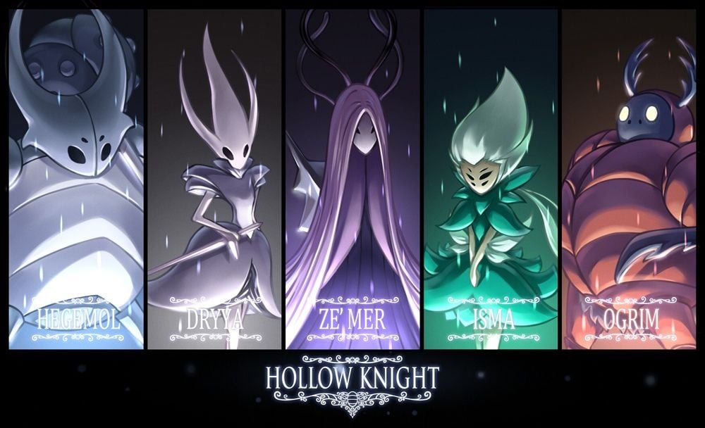 The five knights hollow knight in 2019 Knight Hollow night