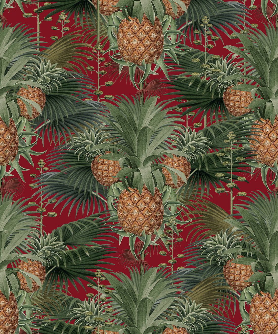 Pineapple Harvest Wallpaper Bold Maximalism Milton King