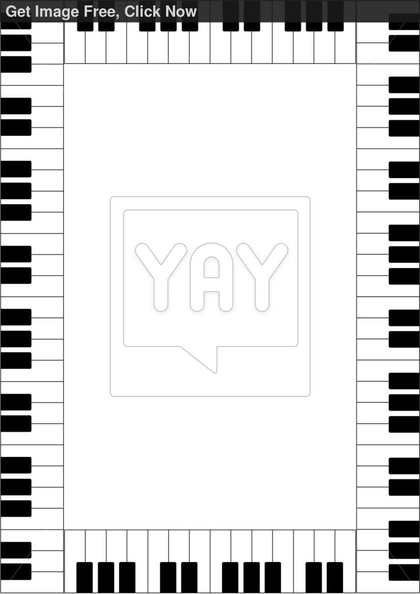 Piano Keys Wallpaper Border Piano frame