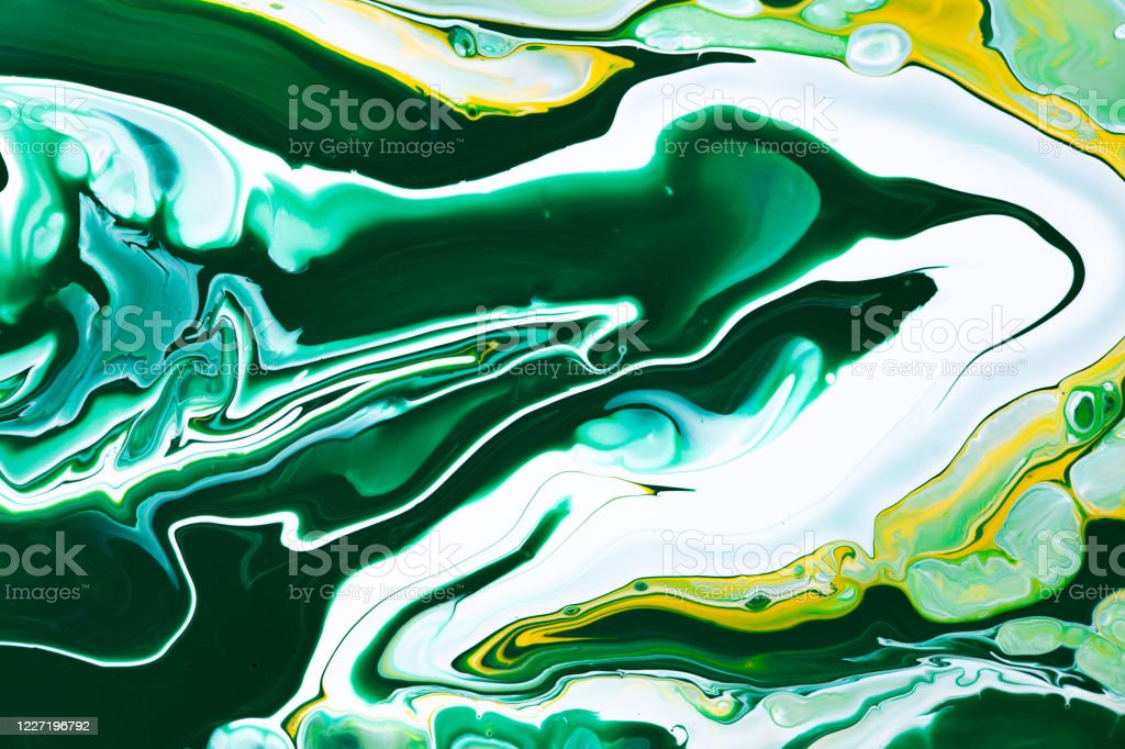 Fluid Art Texture Abstract Background With Swirling Paint Effect