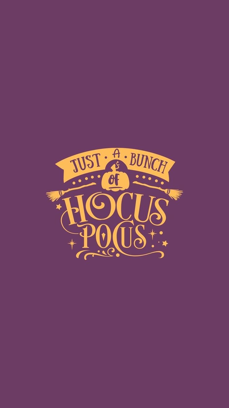 Hocus Pocus Disney iPhone Android Wallpaper Aesthetic Fall Autumn