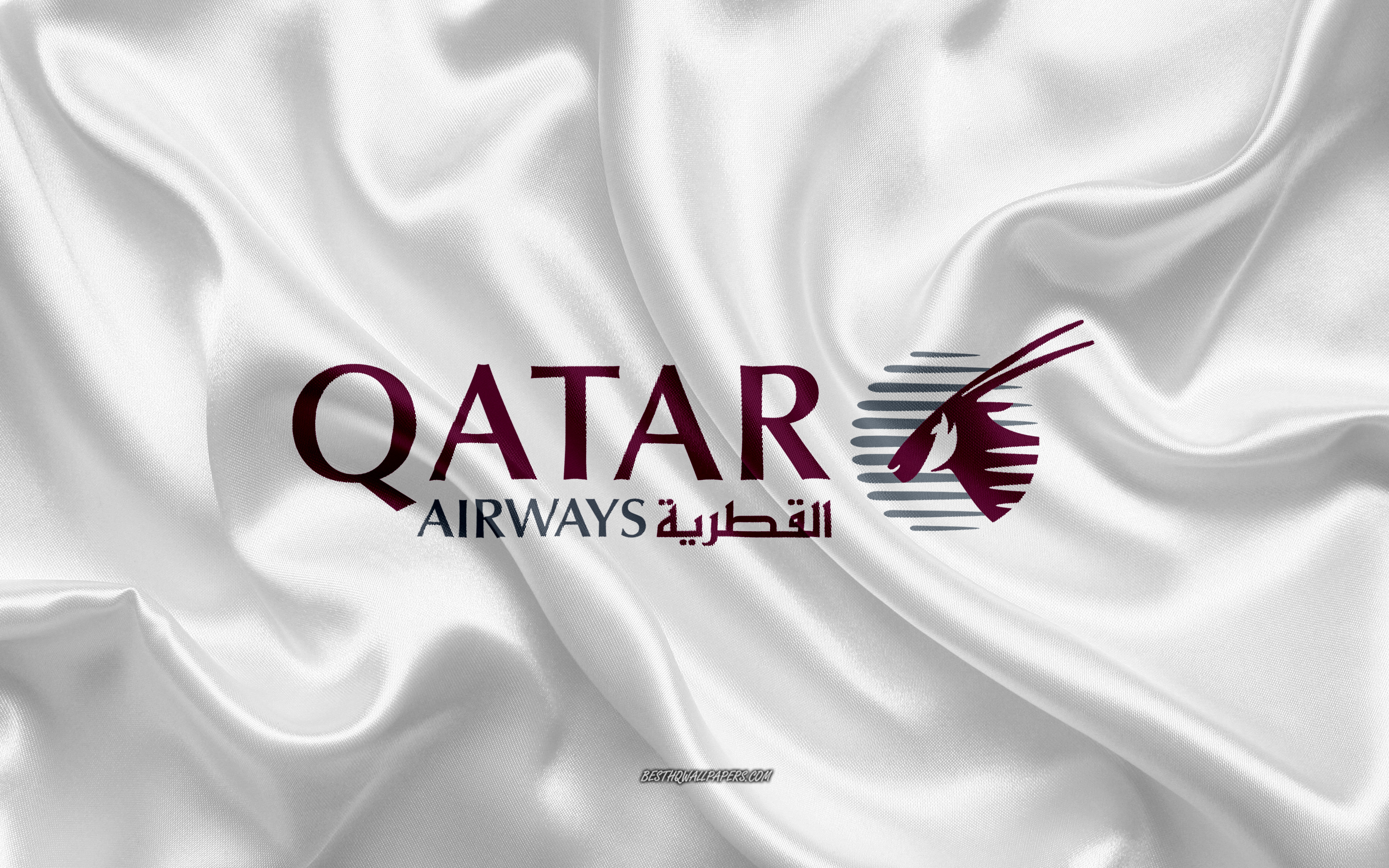 Free Download Wallpaper Qatar Airways Logo Airline White Silk By Free Download Wallpaper Qatar Airways Logo Airline White Silk By