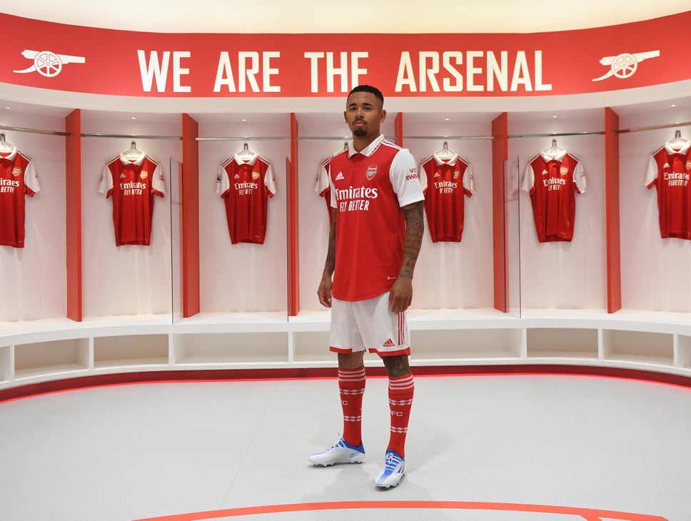 First Pictures As Arsenal Unveil 45m Gabriel Jesus Fourth