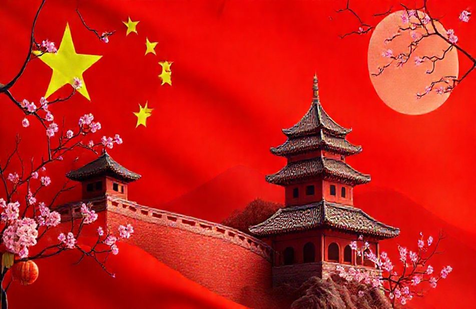 China Flag Wallpaper