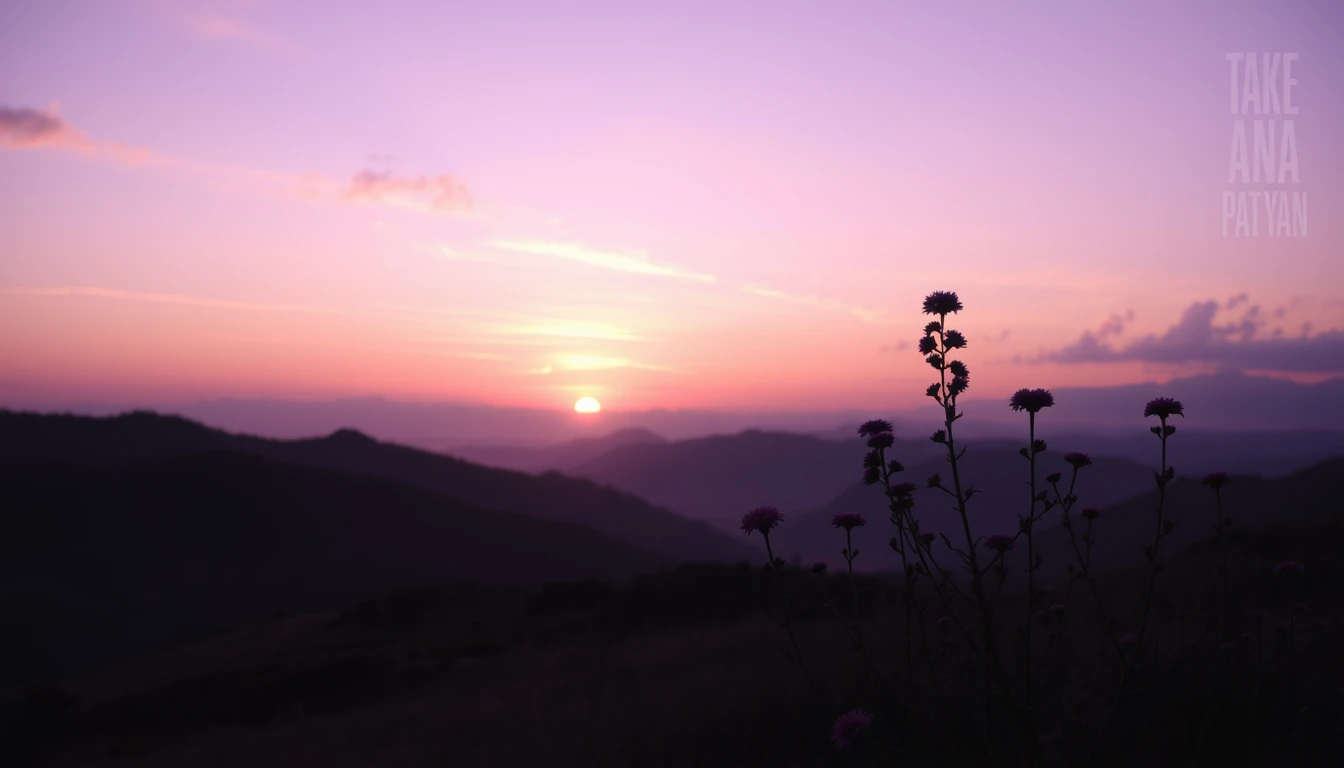 Purple Scenery Wallpaper