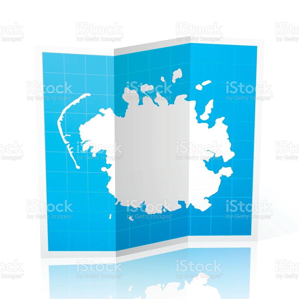 Free Download Micronesia Map Folded Isolated On White Background Stock 