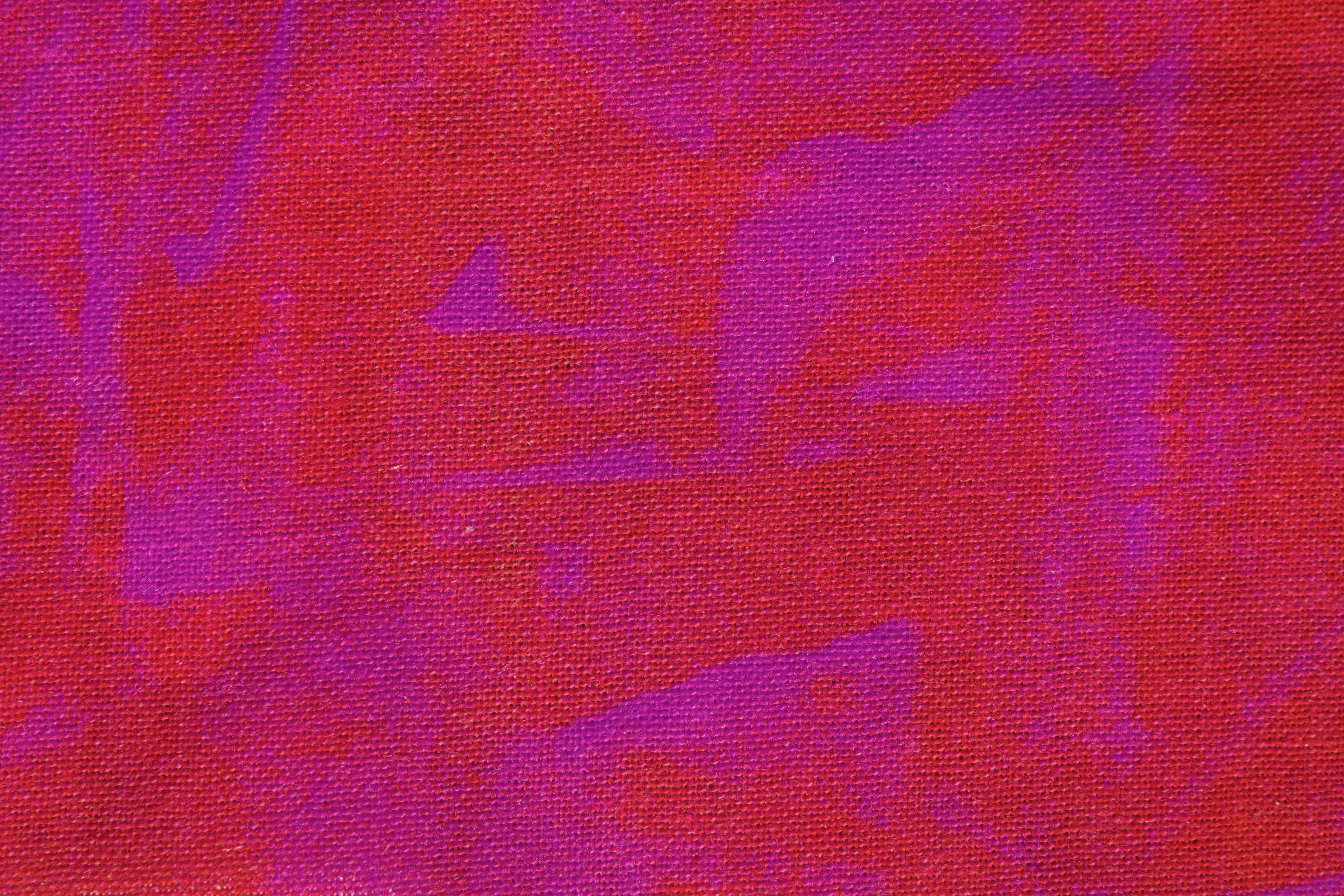 Red and Purple Random Pattern Print Fabric Texture Picture Free