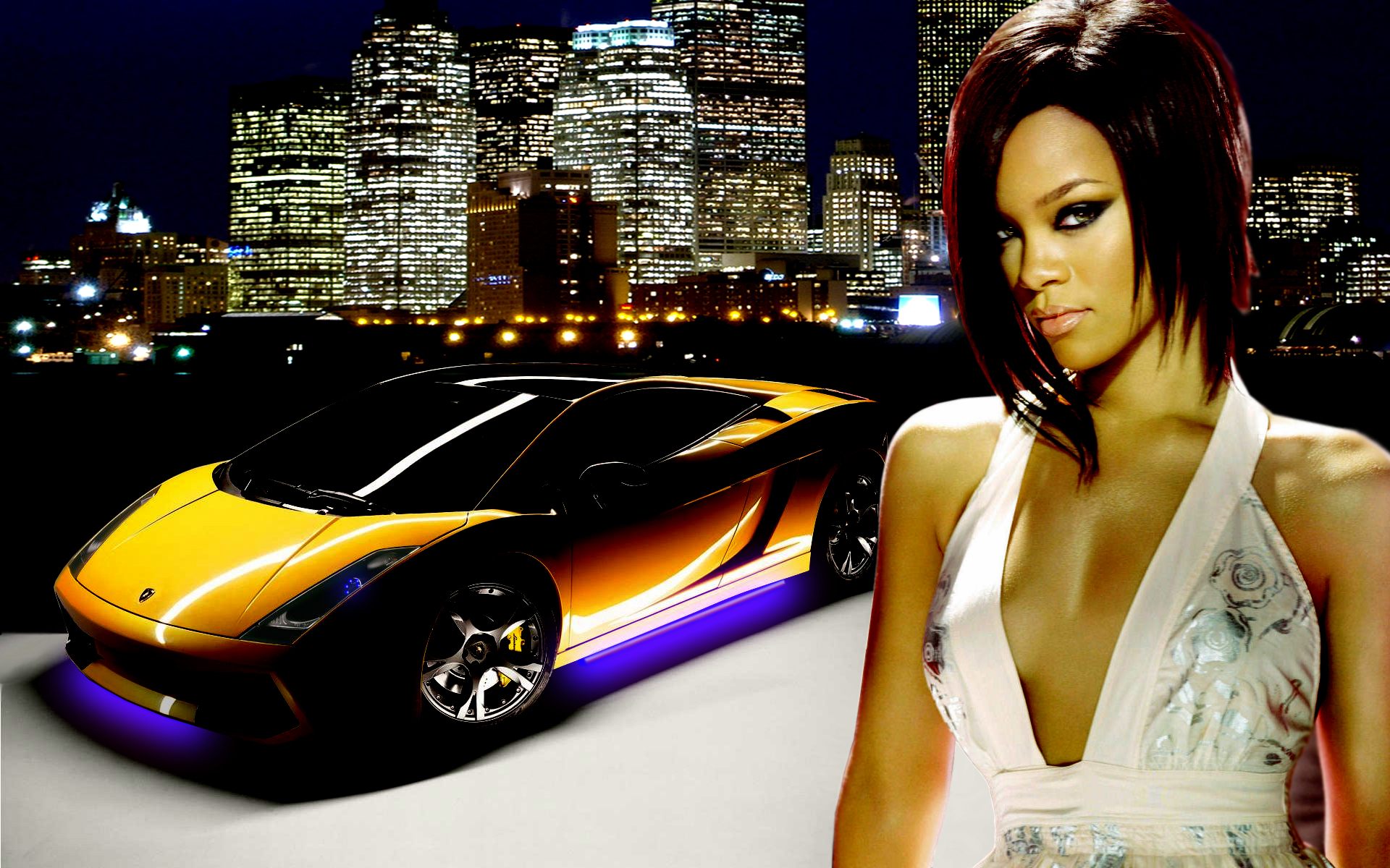 Rihanna Blackhair Desktop Background Wallpaper Photo