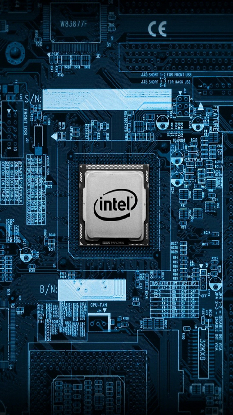 Intel Cpu Motherboard Internals iPhone Wallpaper HD