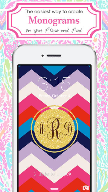 Monogram Lite   Wallpaper Backgrounds Maker HD with Christmas 361x640