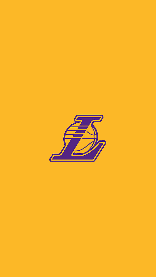 Nba Los Angeles Lakers Team Logo Yellow Wallpaper HD For iPhone