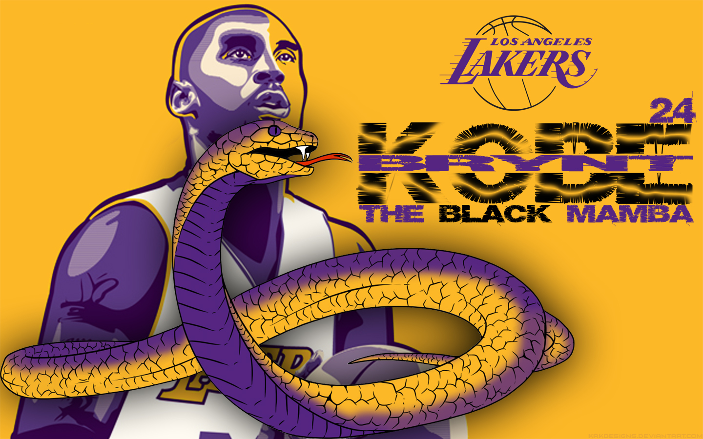 The Black Mamba Kobe Bryant By Krkdesigns