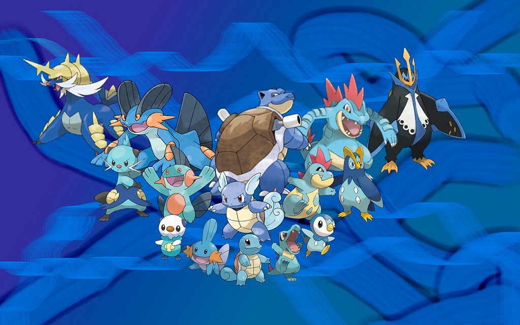 Free Download Water Starters Companions Squirtle Totodile Mudkip