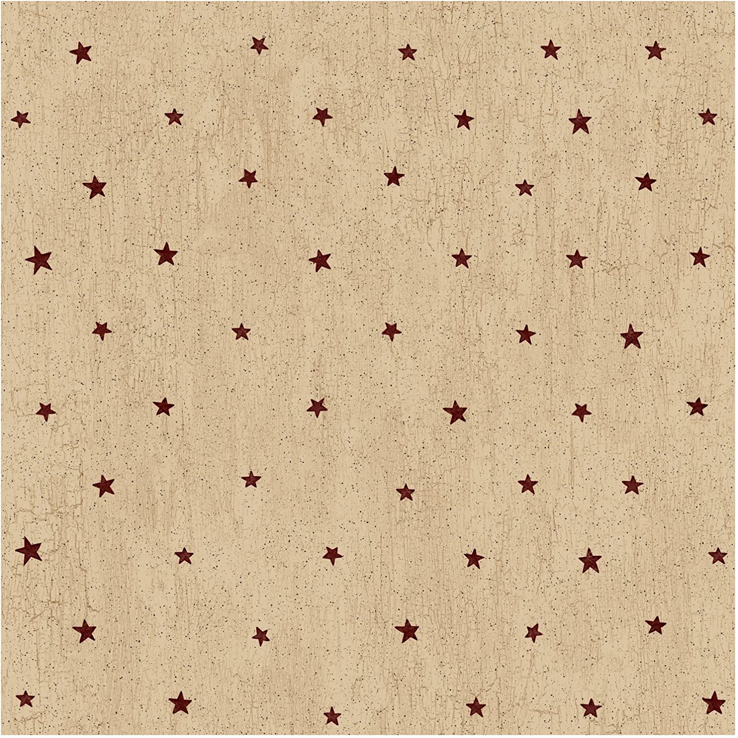 York Wallcoverings Hk4708smp Best Of Country Tin Stars Inch X