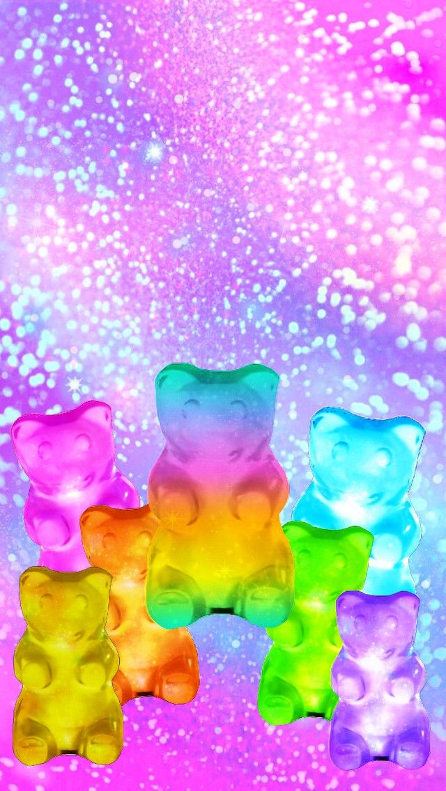 Rainbow Gummy Bears Made By Me Candy Gummybears Glitter