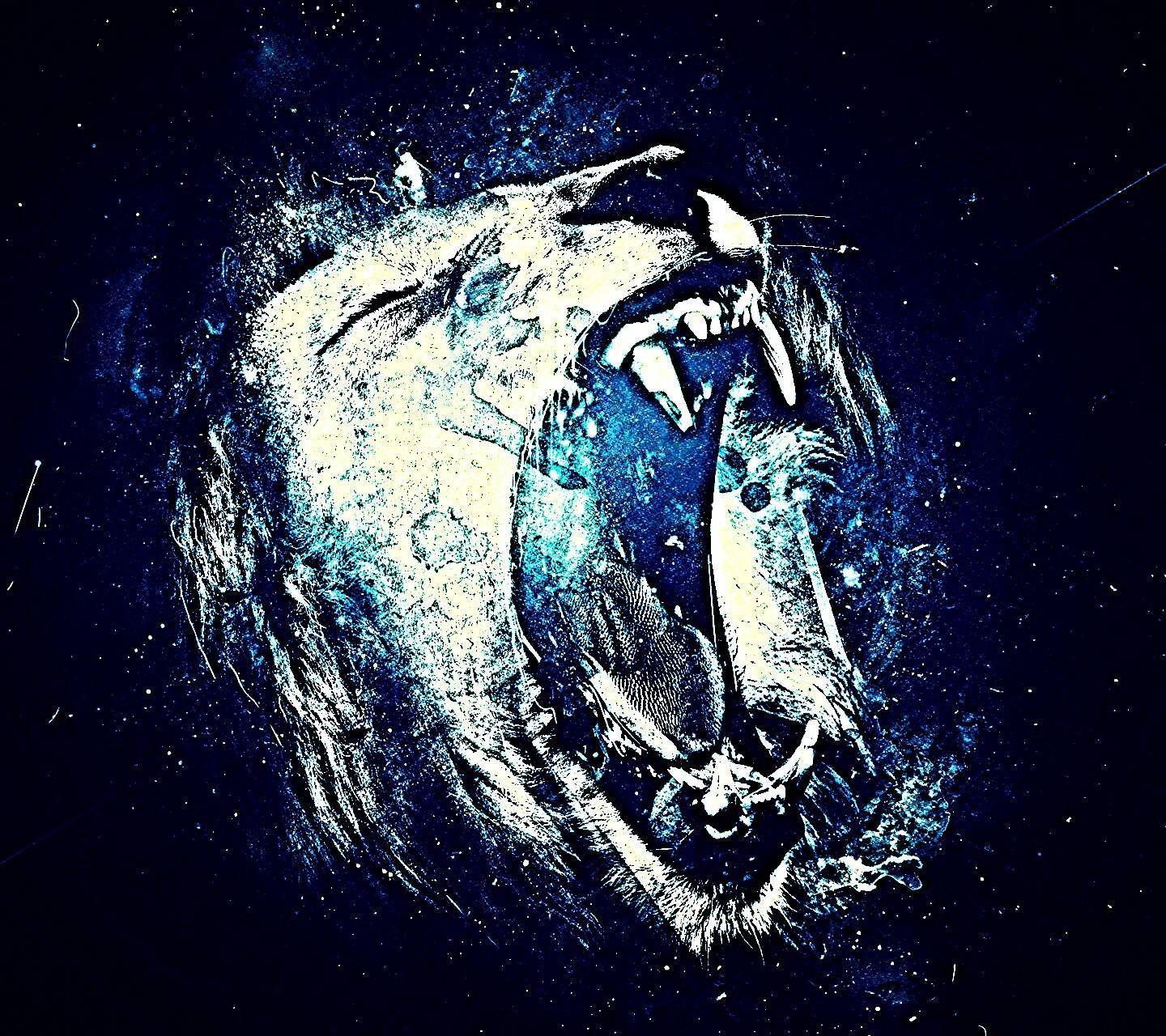Galaxy Lion Wallpaper