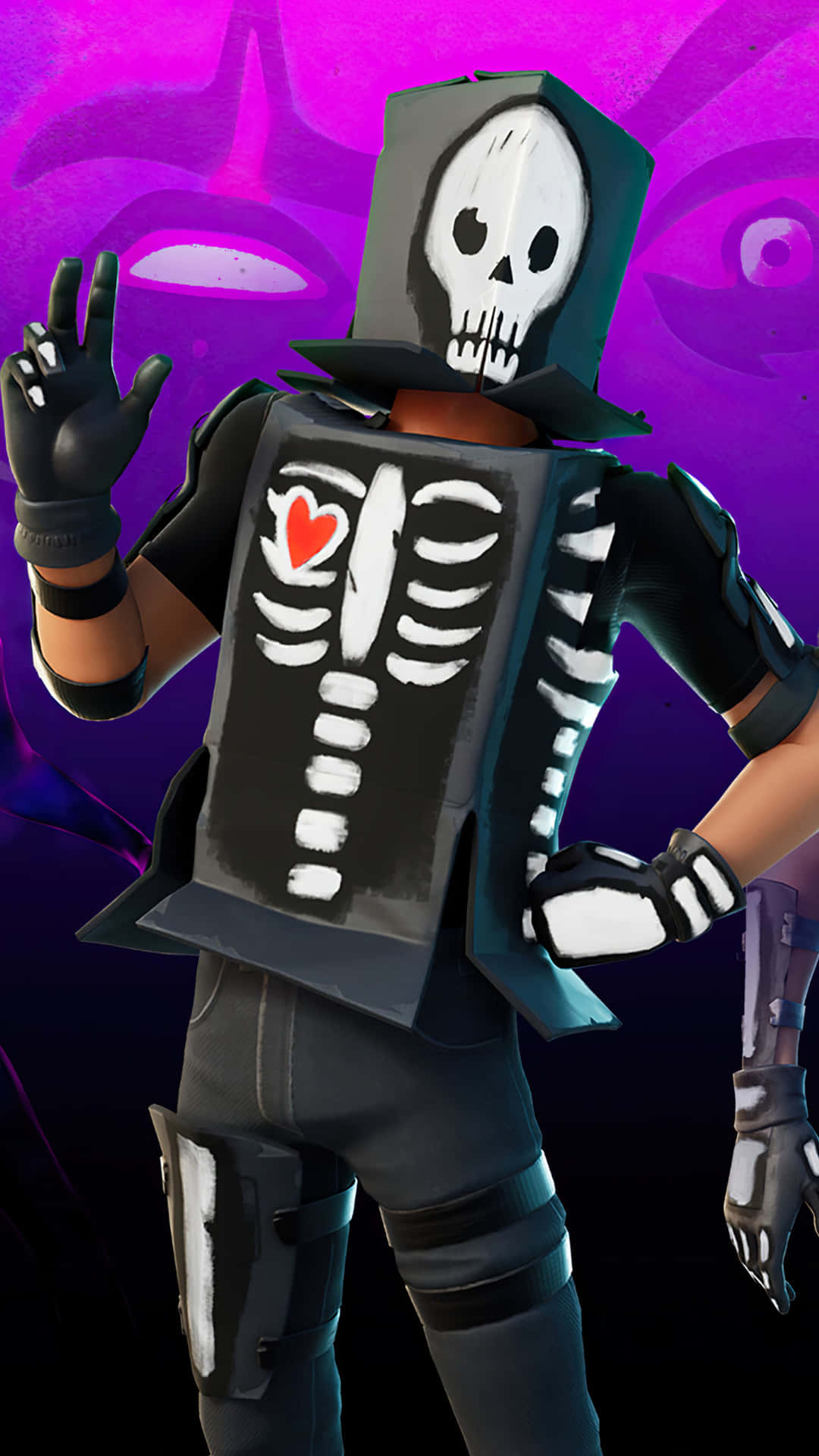 Purple Skull Trooper Wallpaper