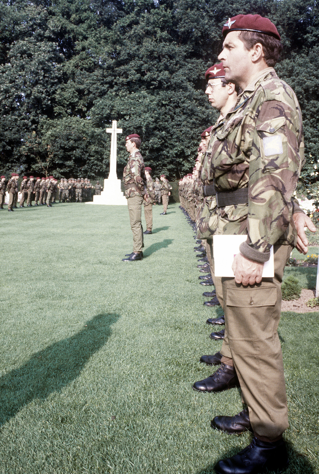 British Troops Stand At Attention During The 36th Annual