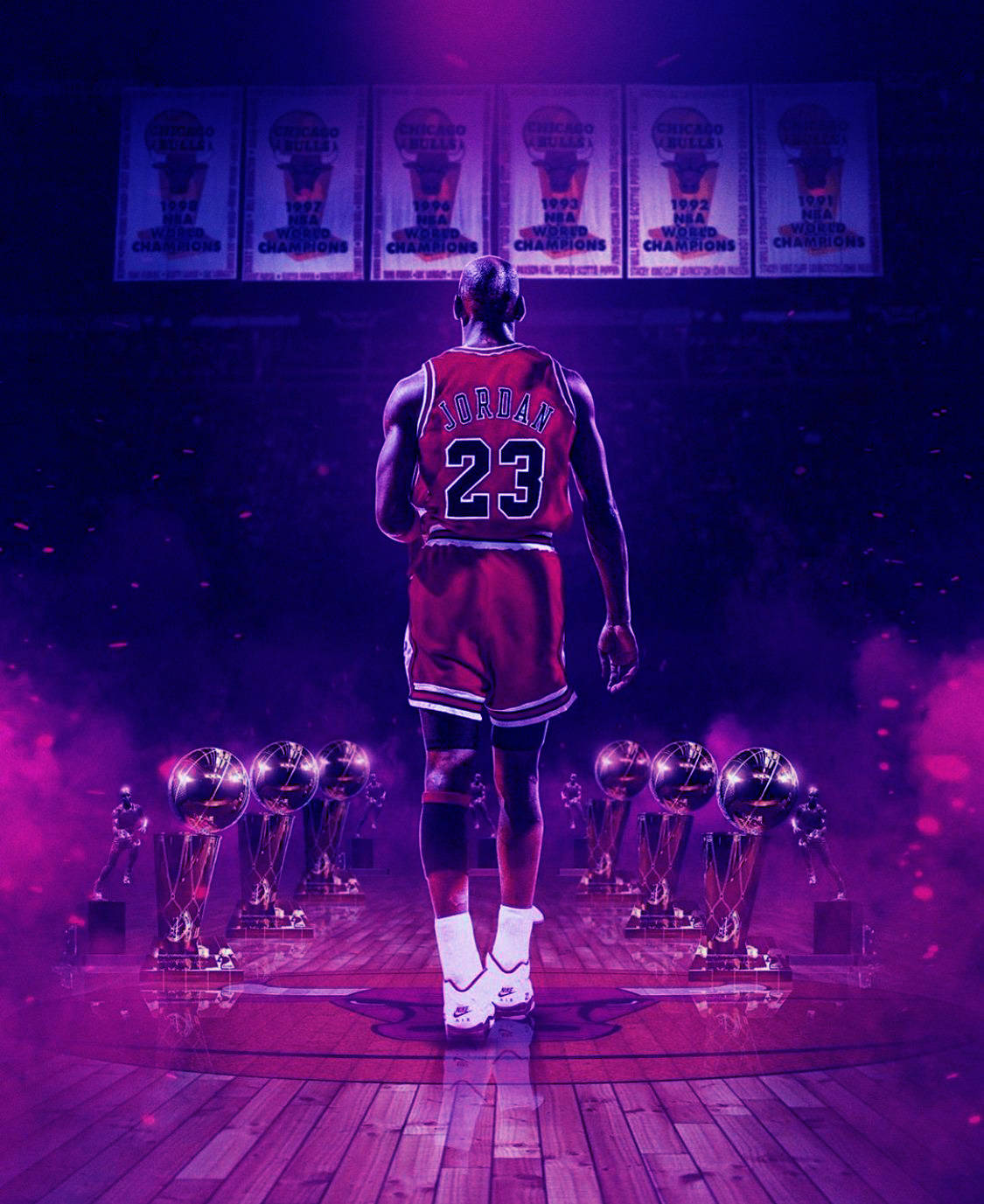 Purple Jordan HD Wallpaper