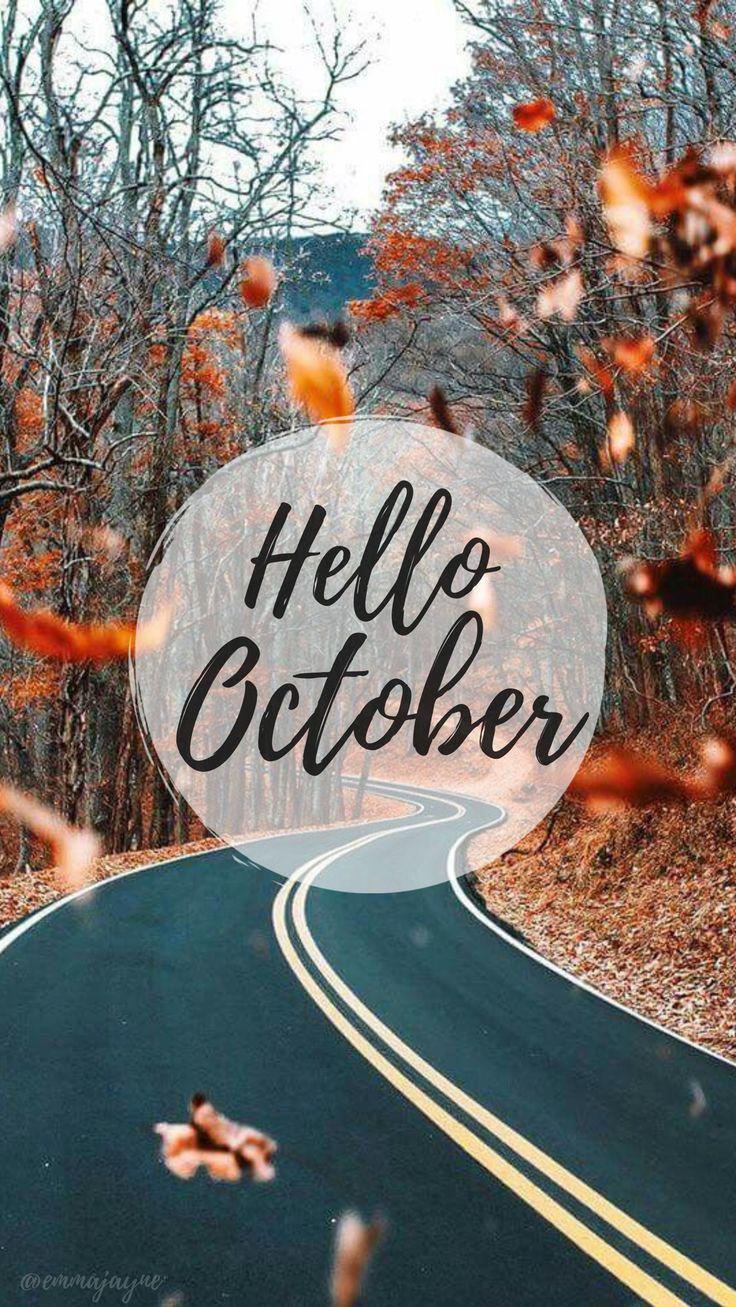Cozy up with this Hello October Wallpaper