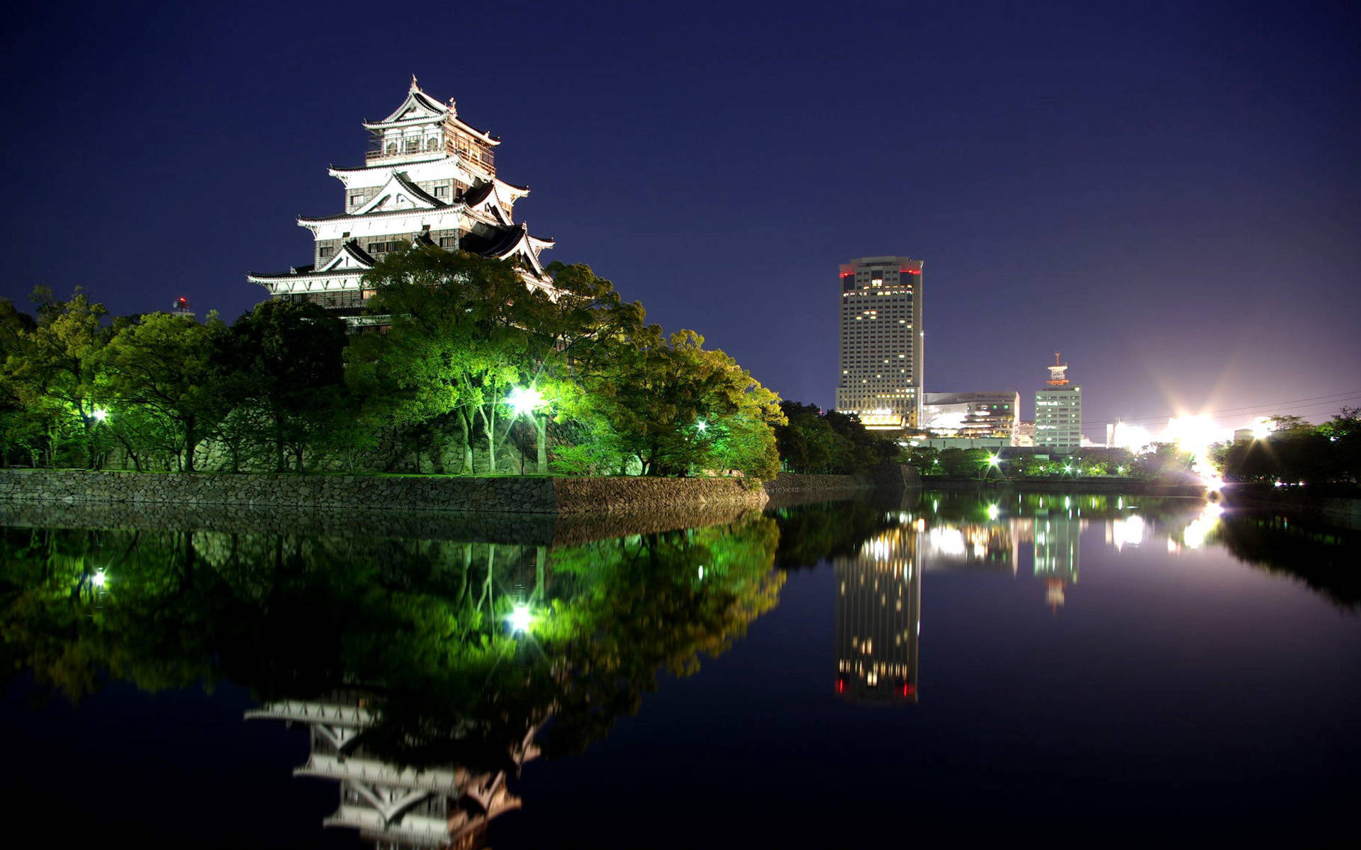 Hiroshima Japan City Wallpaper Night Is High Definition You