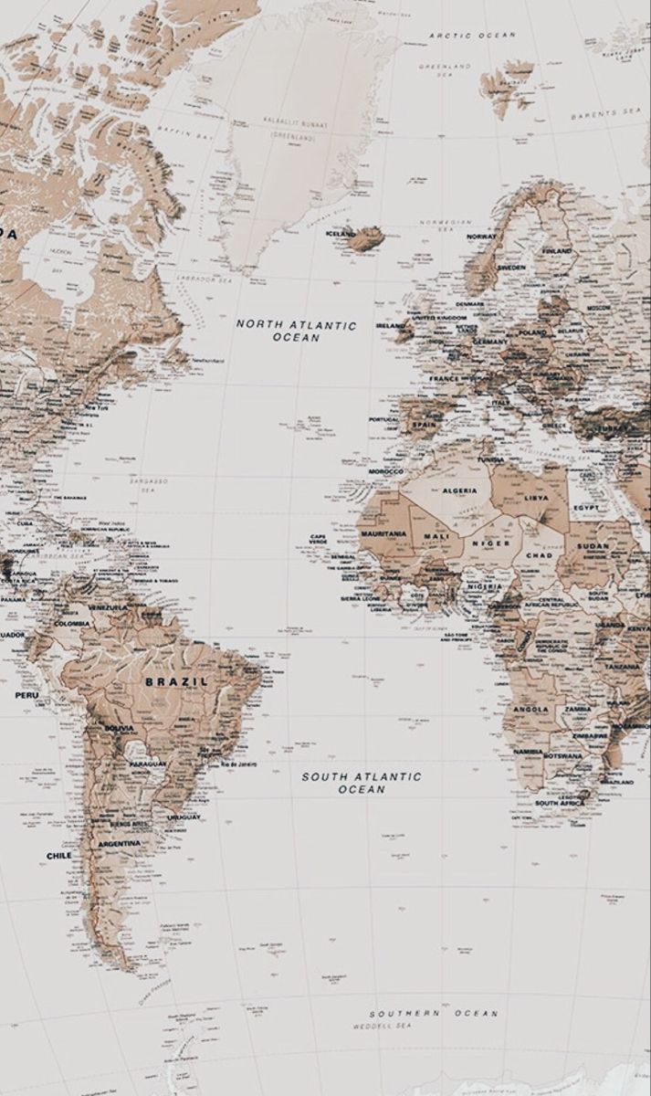 World Map Phone Wallpaper